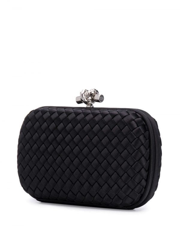 Bottega Veneta Black Knot Clutch