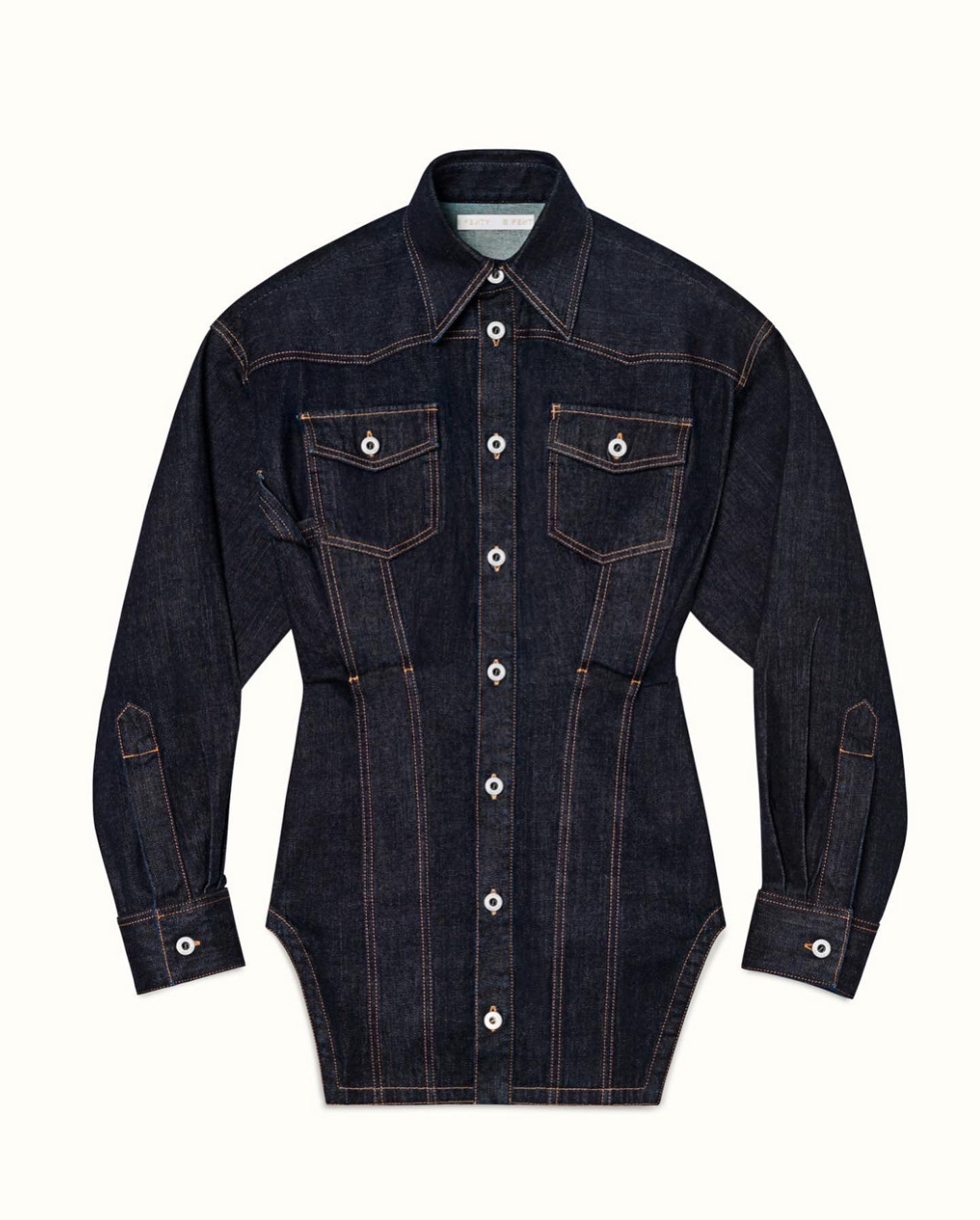 Fenty Denim Dress weartherunway Fenty Denim Dress weartherunway