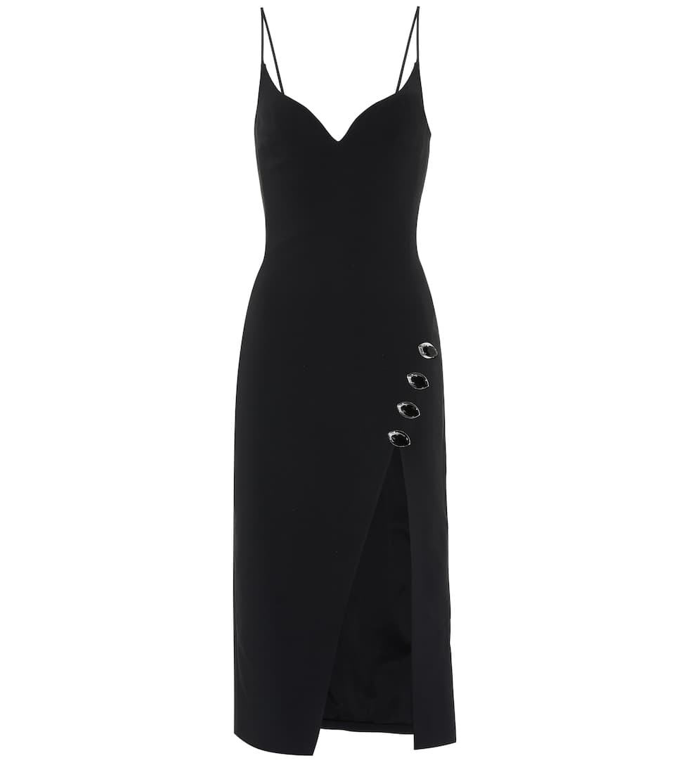 David Koma Embellished Black Dress