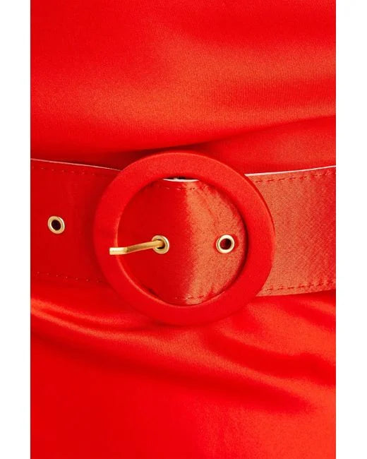 Nicholas Red Silk Dress