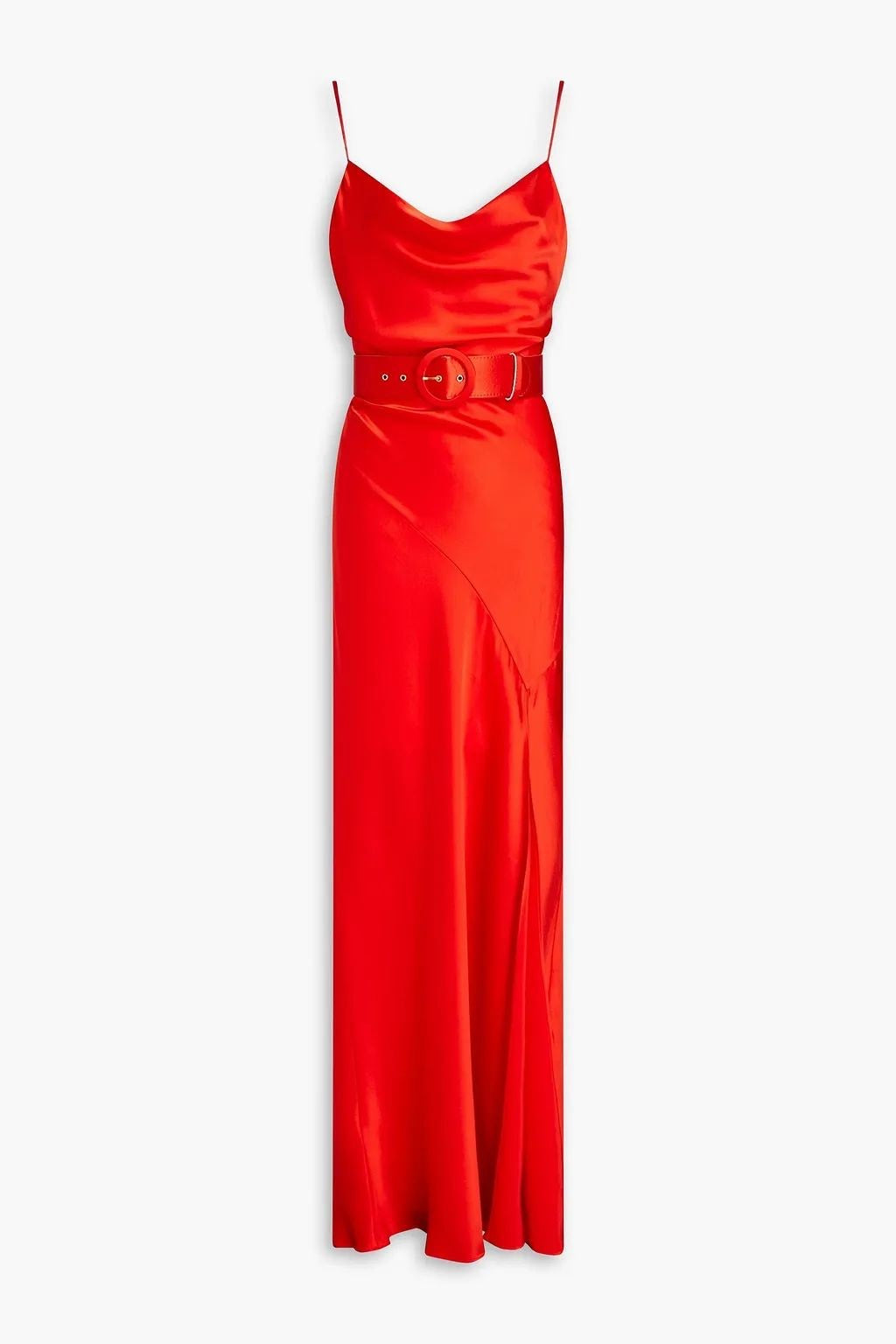 Nicholas Red Silk Dress – weartherunway