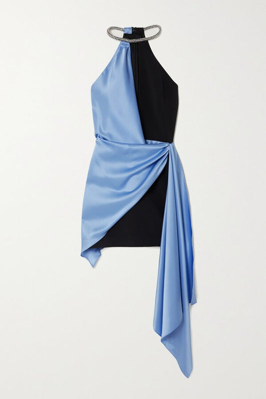 David Koma Asymmetric Silk dress